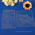 Clear plastic id card holder